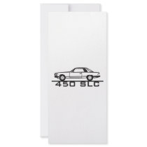 Mercedes 450 SLC 107 Customized Rack Card