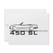 Mercedes 450SL invitations