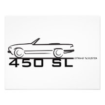 Mercedes 450SL Invites