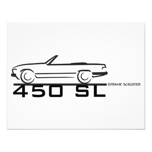 Mercedes 450SL Invites
