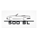 Mercedes 500 SL Type 107 Customized Photo Card