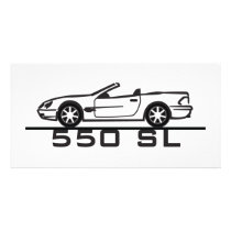 Mercedes 550 SL Type 230 Photo Card Template