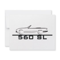 Mercedes 560 SL Type 107 Personalized Invite