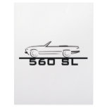 Mercedes 560 SL Type 107 letterhead
