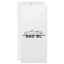 Mercedes 560 SL Type 107 Rack Card Template