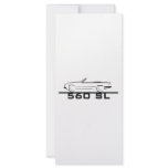 Mercedes 560 SL Type 107 Rack Card Template