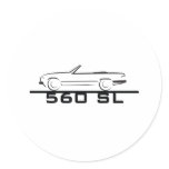 Mercedes 560 SL Type 107 Stickers