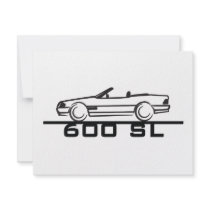 Mercedes 600 SL Type 129 invitations