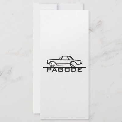 Mercedes SL Pagode Type 113 Custom Rack Cards by frengi