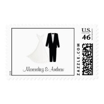 Mercediez & Andrew's Wedding Stamp stamps