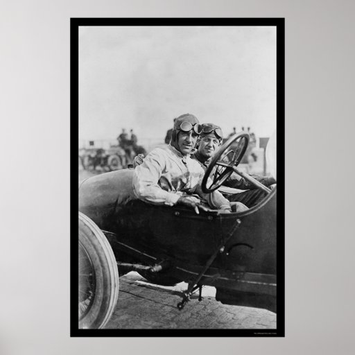Mercer Auto Race Drivers 1916 Poster