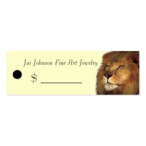 Merchandise Price Tags (Lion) Business Cards