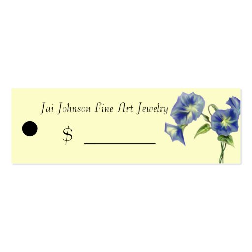 Merchandise Price Tags (Morning Glory) Business Card Templates (front side)