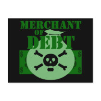Merchant Of Debt postcards by TimeStop Merchant Of Debt postcards