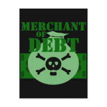 Merchant Of Debt postcards by TimeStop Merchant Of Debt postcards