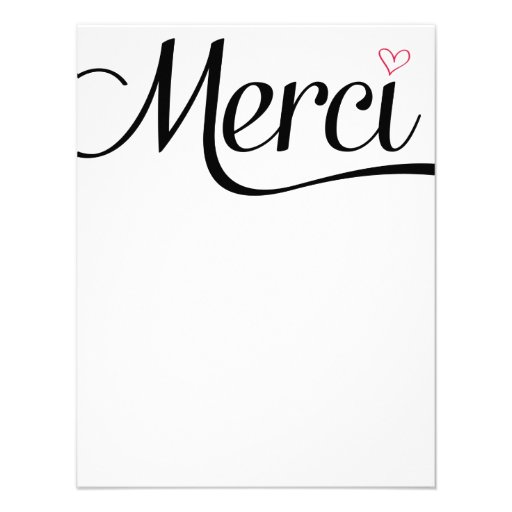 Merci Flat Thank You Notes Custom Announcements