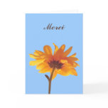 Merci - fleur ensoleillée Card template