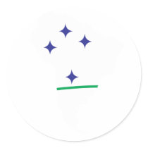 Mercosur flag map stickers
