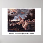 Mercury And Apollo By Francesco Albani posters