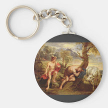 Mercury and Argus by Paul Rubens Key Chain