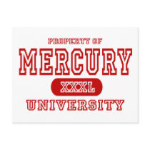 Mercury University postcards by universityshirts Mercury University postcards