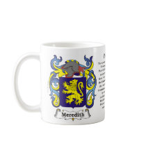 Meredith Family Coat of Arms Mug