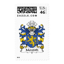 Meredith Family Crest Postage Stamp