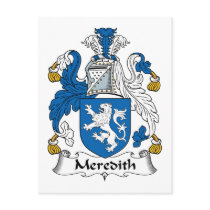 Meredith Family Crest postcards