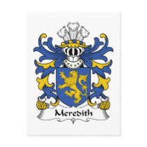 Meredith Family Crest postcards