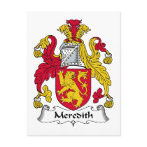 Meredith Family Crest postcards