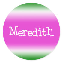 Meredith Round Sticker