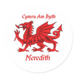 Meredith Welsh Dragon Stickers