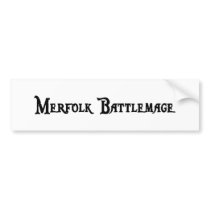 Merfolk Battlemage Bumper Sticker