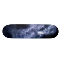 Merging Luminous Brown Storm Fronts-partial-by KLM Skateboard Deck