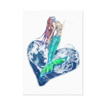 Mergrrl Breaking Canvas Print