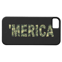 'MERICA Camo iPhone 5 Case (black)