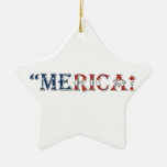 merica ceramic ornament