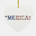 merica ceramic ornament