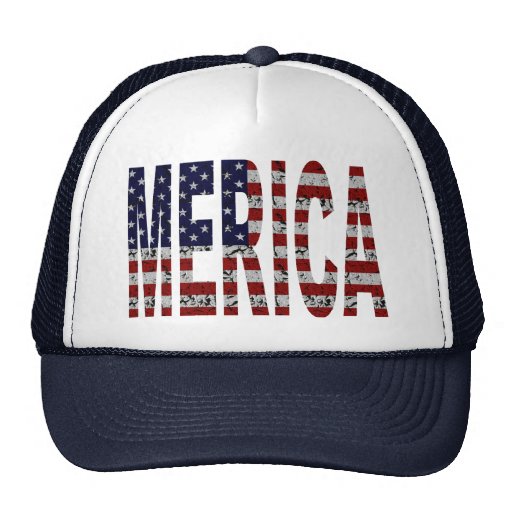 'MERICA - Grunge USA Flag Hat