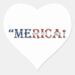 merica heart sticker