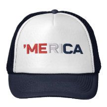 'MERICA Red White & Blue Hat
