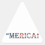 merica triangle sticker