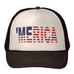 'Merica US Flag Brown & Tan Trucker Hat