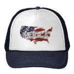 'MERICA US Flag & Country Trucker Hat
