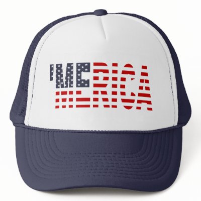 'MERICA US Flag Hat (blue)