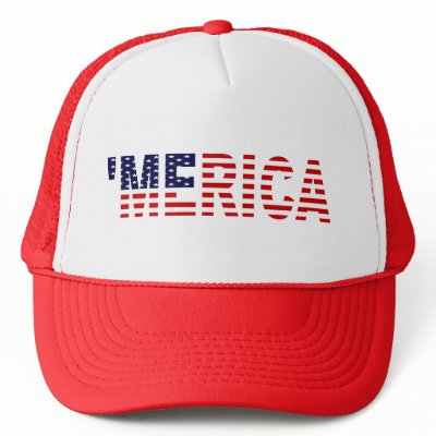 'MERICA US Flag Hat (red)
