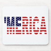 'MERICA US Flag Mousepad Mouse Pads