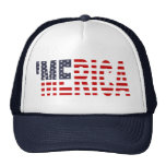 'MERICA US Flag Trucker Hat (original-blue)