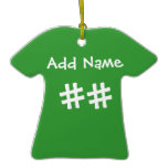 Meridian Hawks Custom Sports Jersey Christmas Ornaments