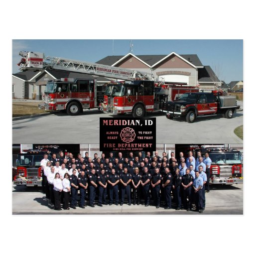 Meridian Idaho Fire Department Postcard Zazzle